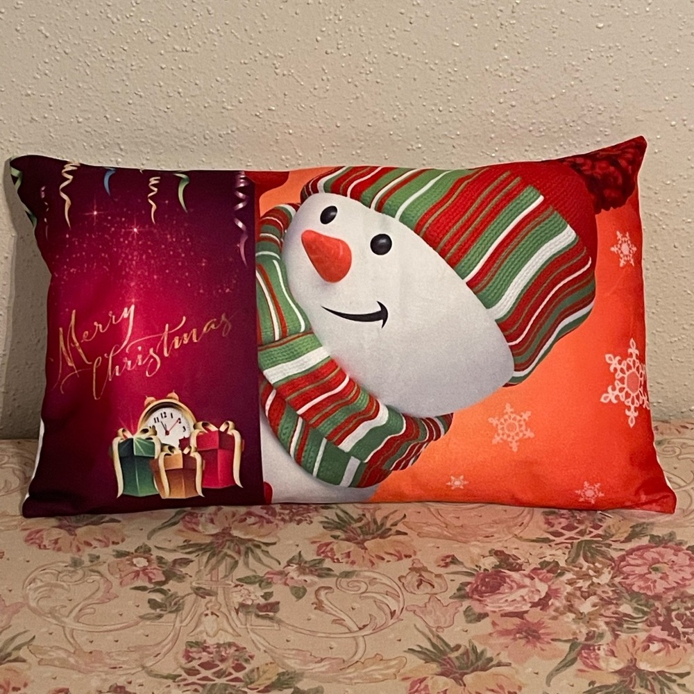 New Christmas Snowman Decorative Throw Pillow